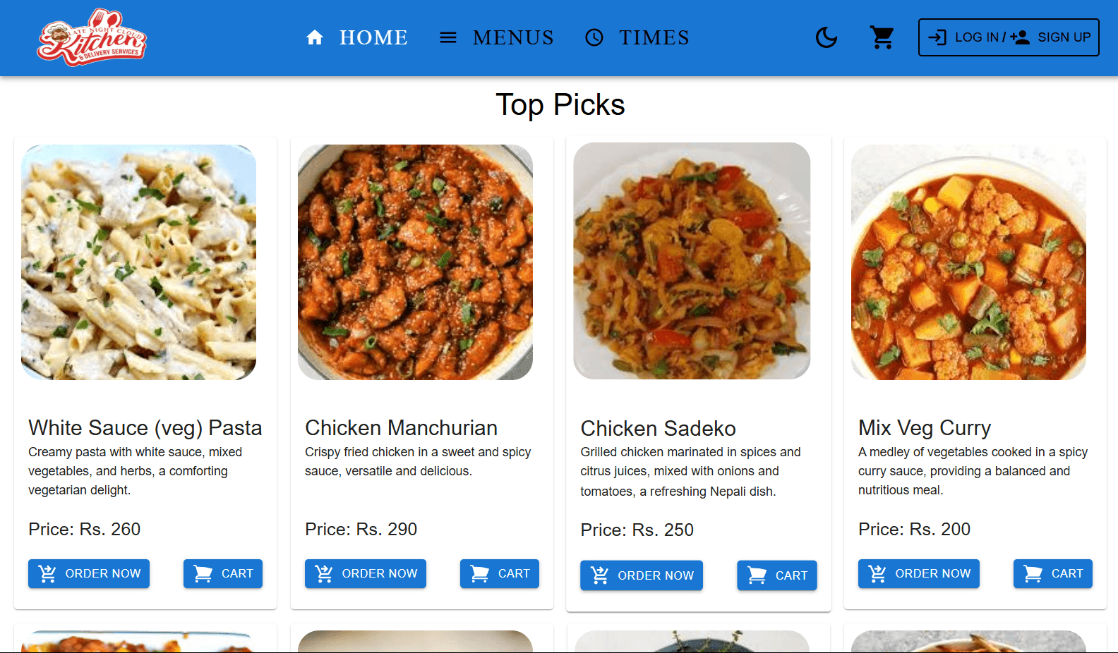 Lnckitchen Website